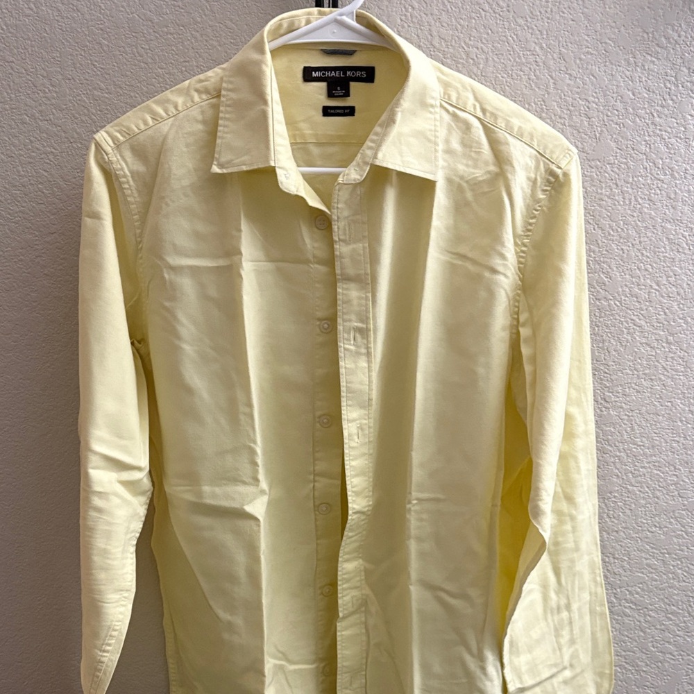 Michael Kors Light Yellow Casual Shirt